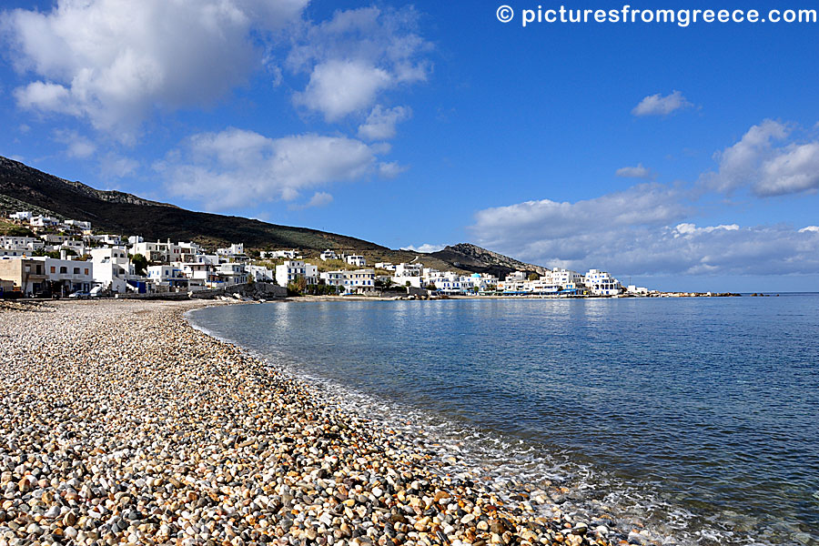 Apollonas beach in Naxos.