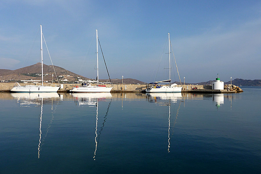 The marina in Naoussa on Paros.