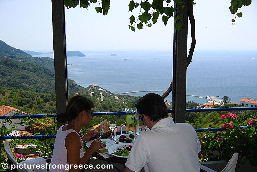 Restaurant Agnanti in Glossa on Skopelos.
