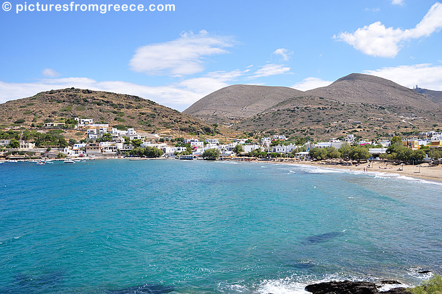 Kini village and the beach. Syros.
