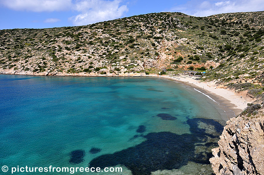 Maltezi beach close to Katapola in Amorgos.