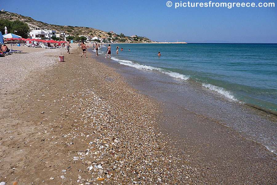 Komi beach in Chios.
