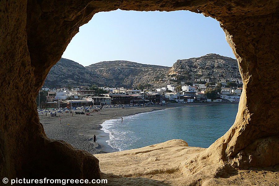 The caves of Matala in Crete was the home of the hippies in the 1960s. Joni Mitchell might lived in this one.