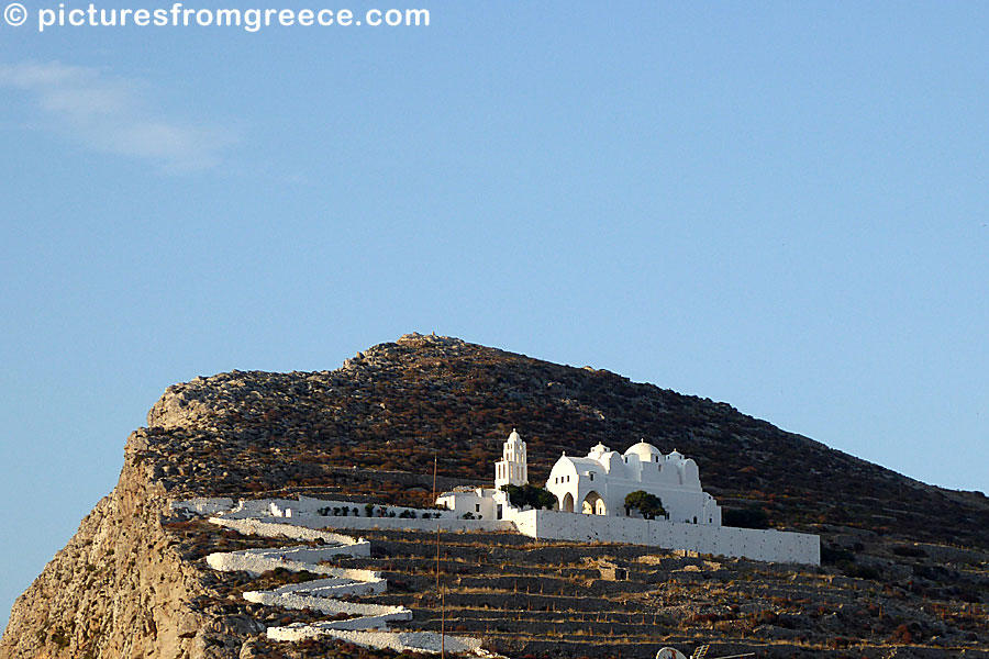 Church of Panagia in Chora in Folegandros.