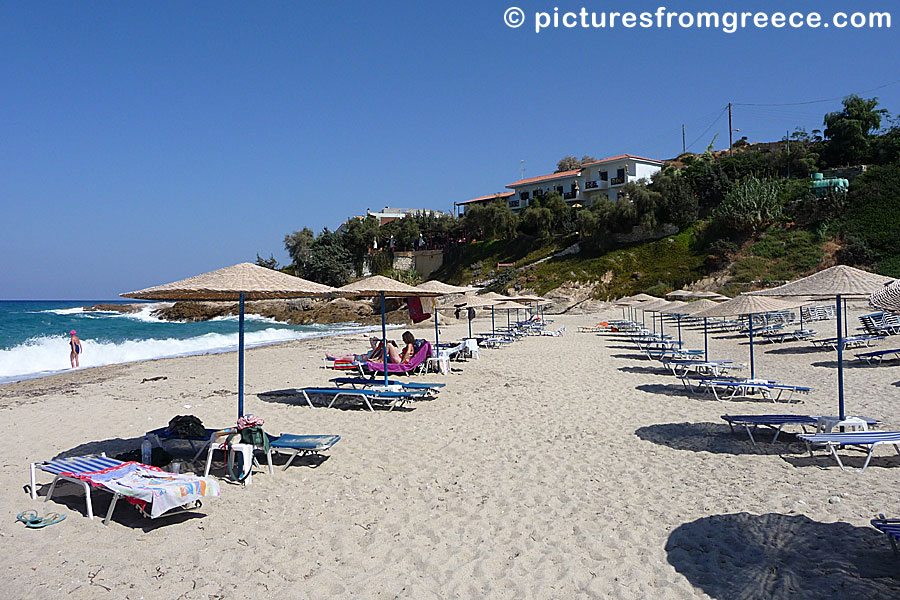 The sandy beach Livadia in Armenistis is considered one of the best beaches in Ikaria.