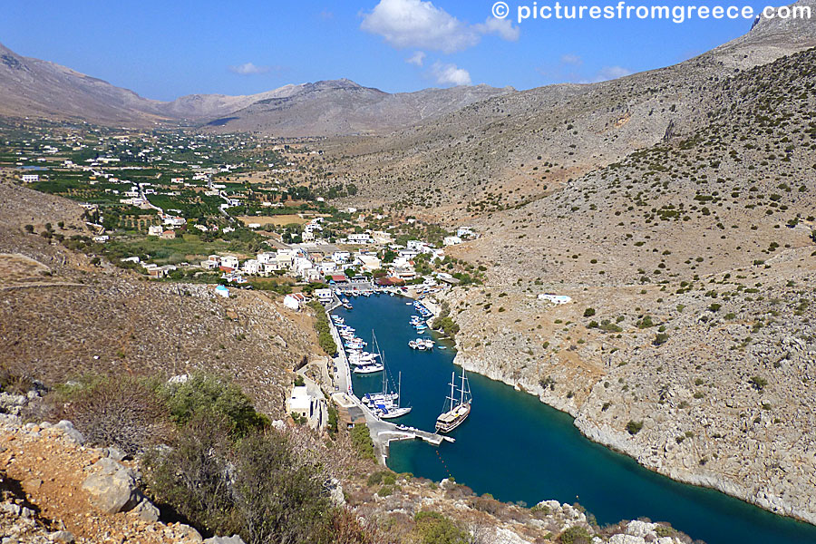 Rina and the valley of Vathy in Kalymnos.