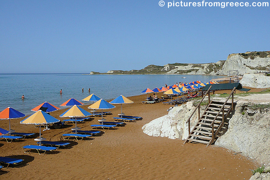 Xi and Megas Lakosis is two of many beaches in the peninsula of Lixouri in Kefalonia.