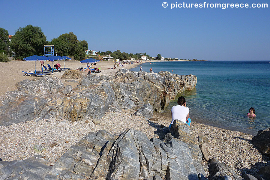 Agios Isidoros beach in Lesvos.