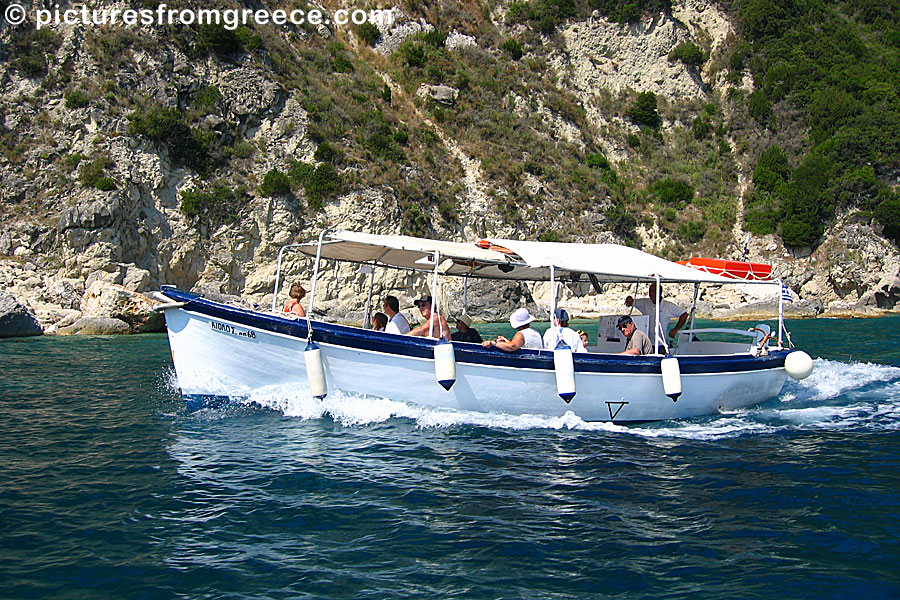 Beach boat from Lichnos to Parga.