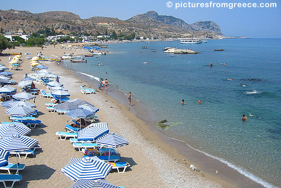 Stegna is the least exploited tourist resort and beach in Rhodes.