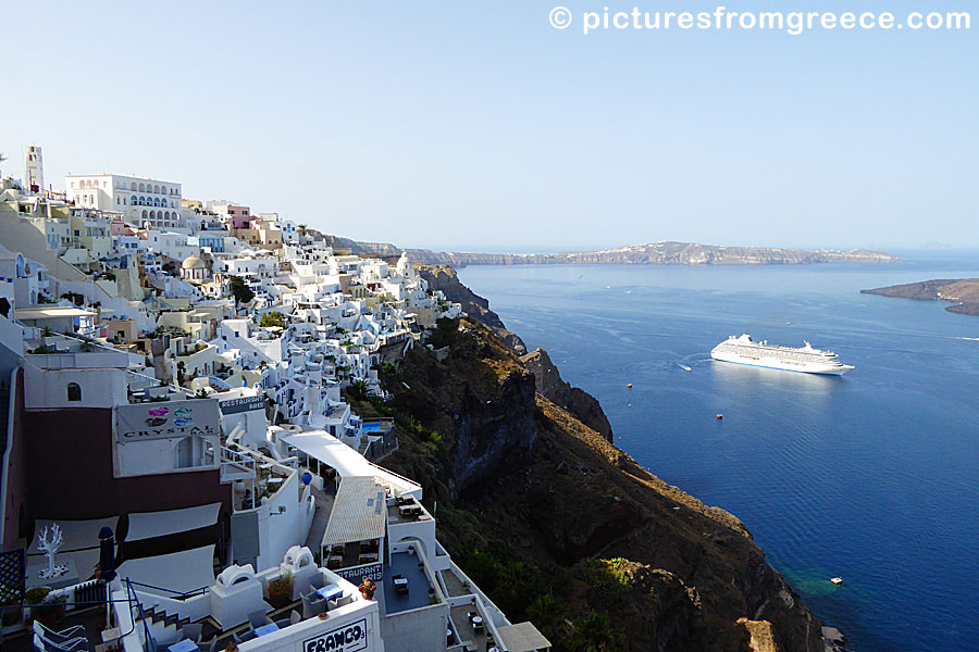 Fira in Santorini is one of Greece's most beautiful villages .