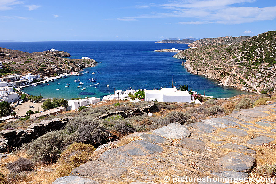 Faros is my favorite village on Sifnos. Here are three beaches, several tavernas and cafes and very good accommodation.
