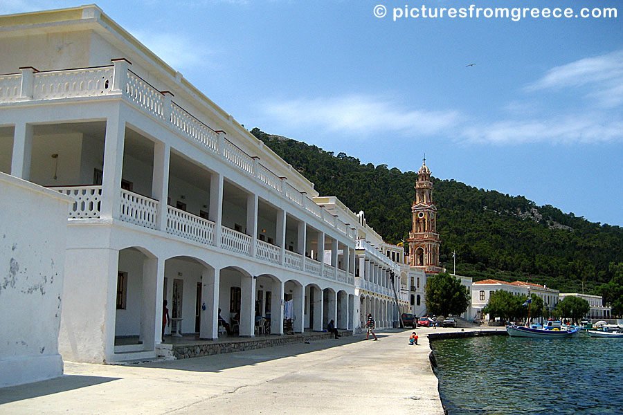 Taxiarchis Panormitis Monastery in Symi