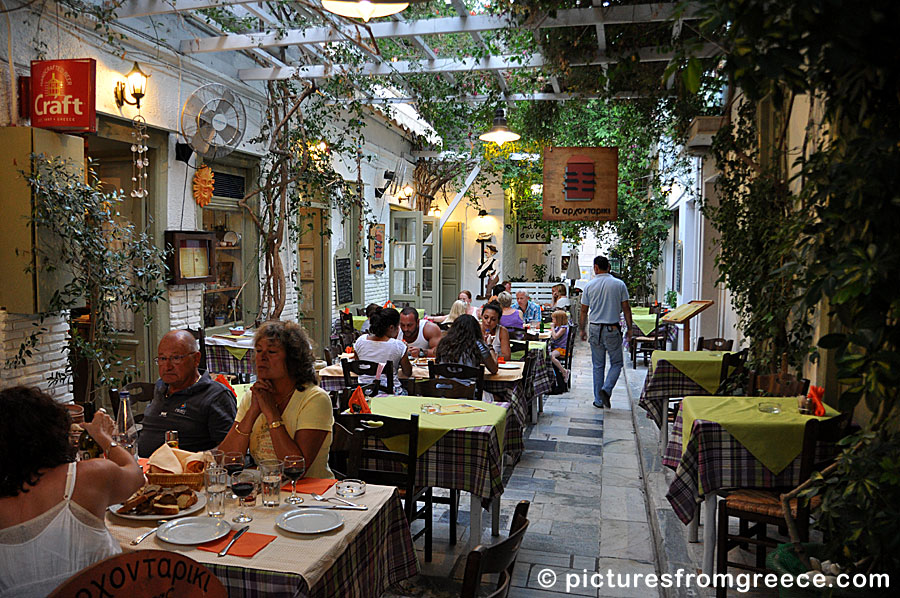 Restaurant Archontariki in Ermoupolis in Syros.